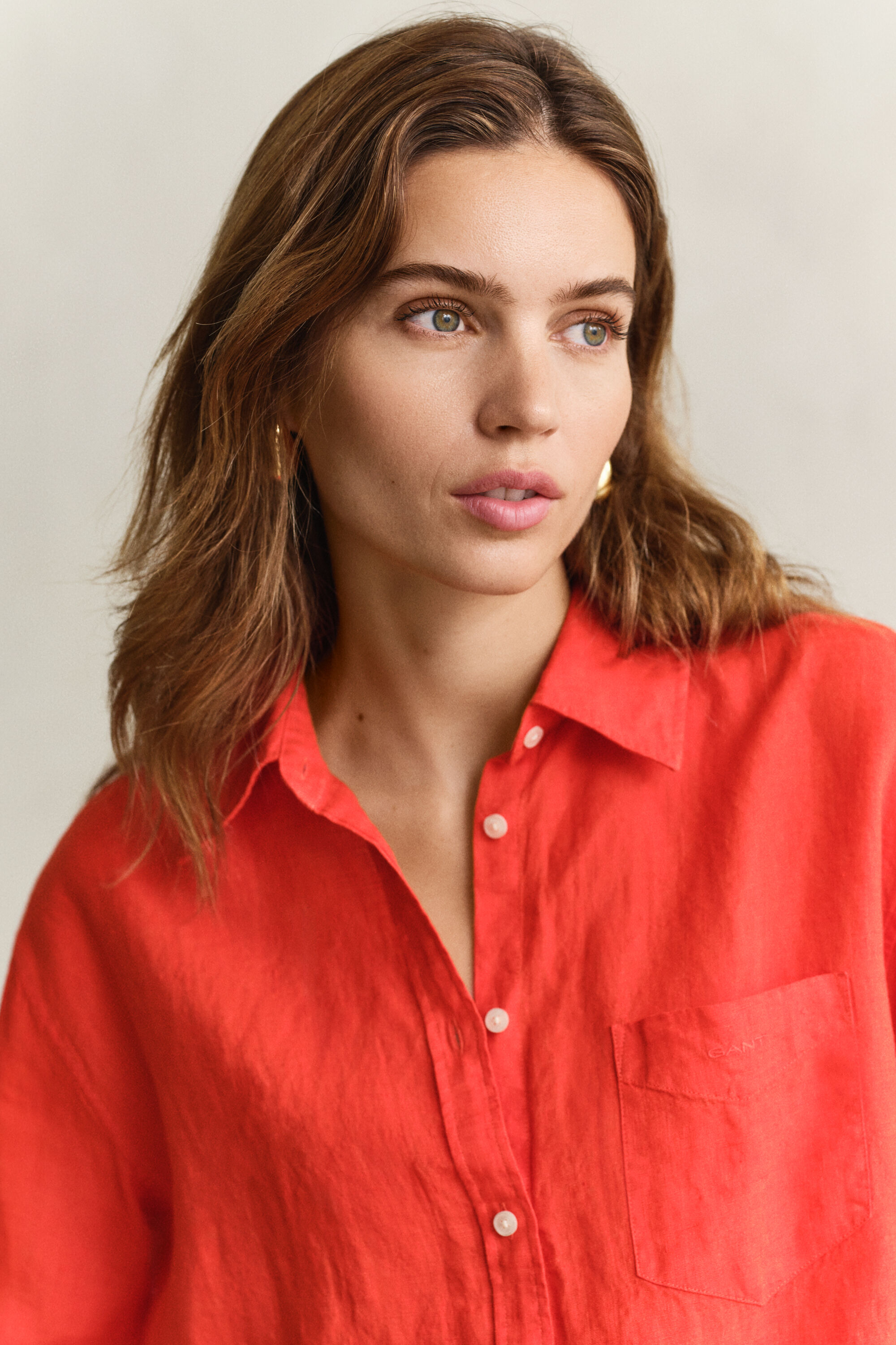 Relaxed Fit linnen blouse