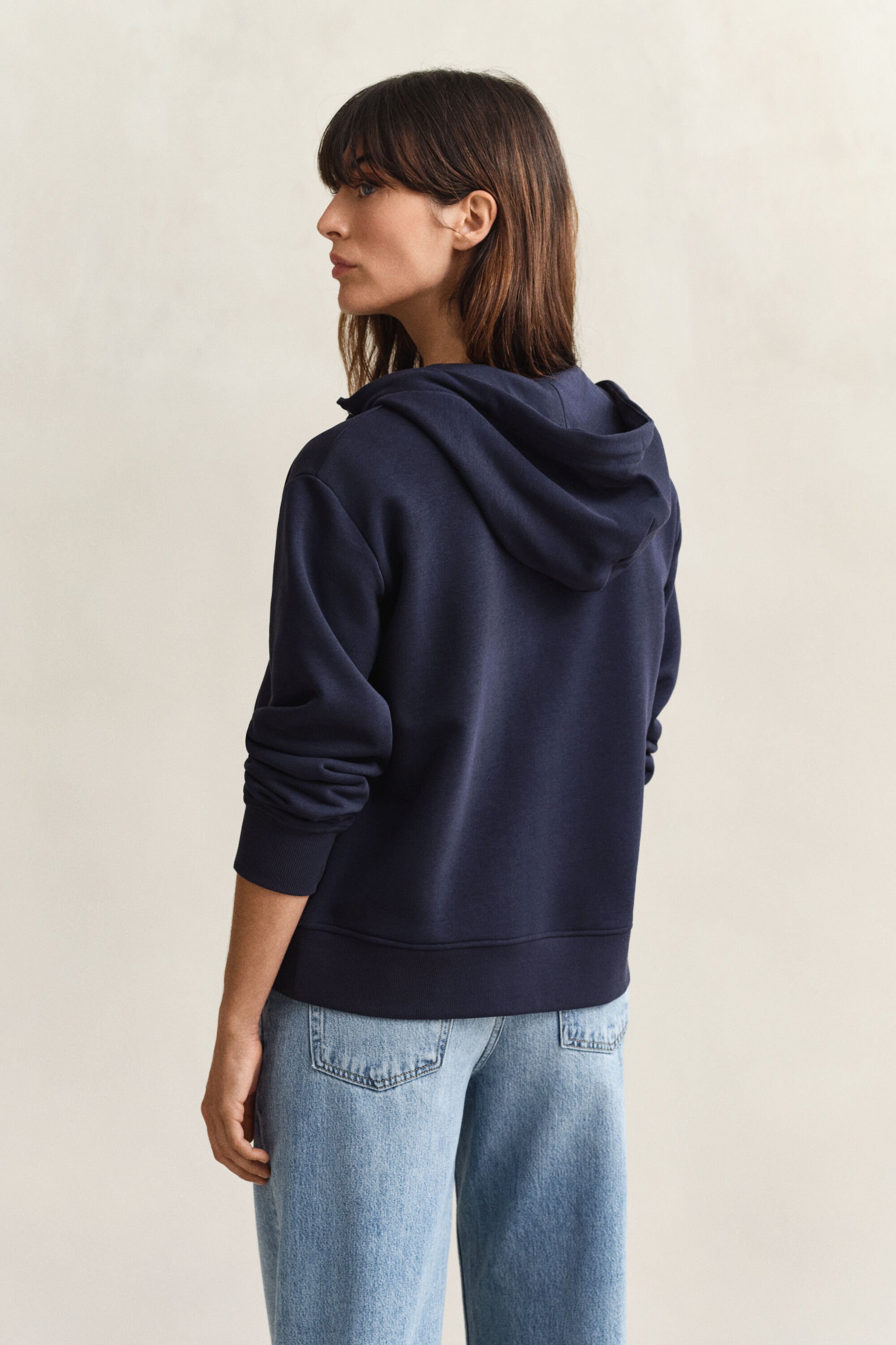 Shield hoodie met ritssluiting