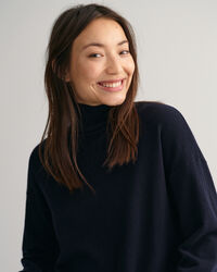 Sweater met opstaande kraag van buitengewoon zachte lamswol