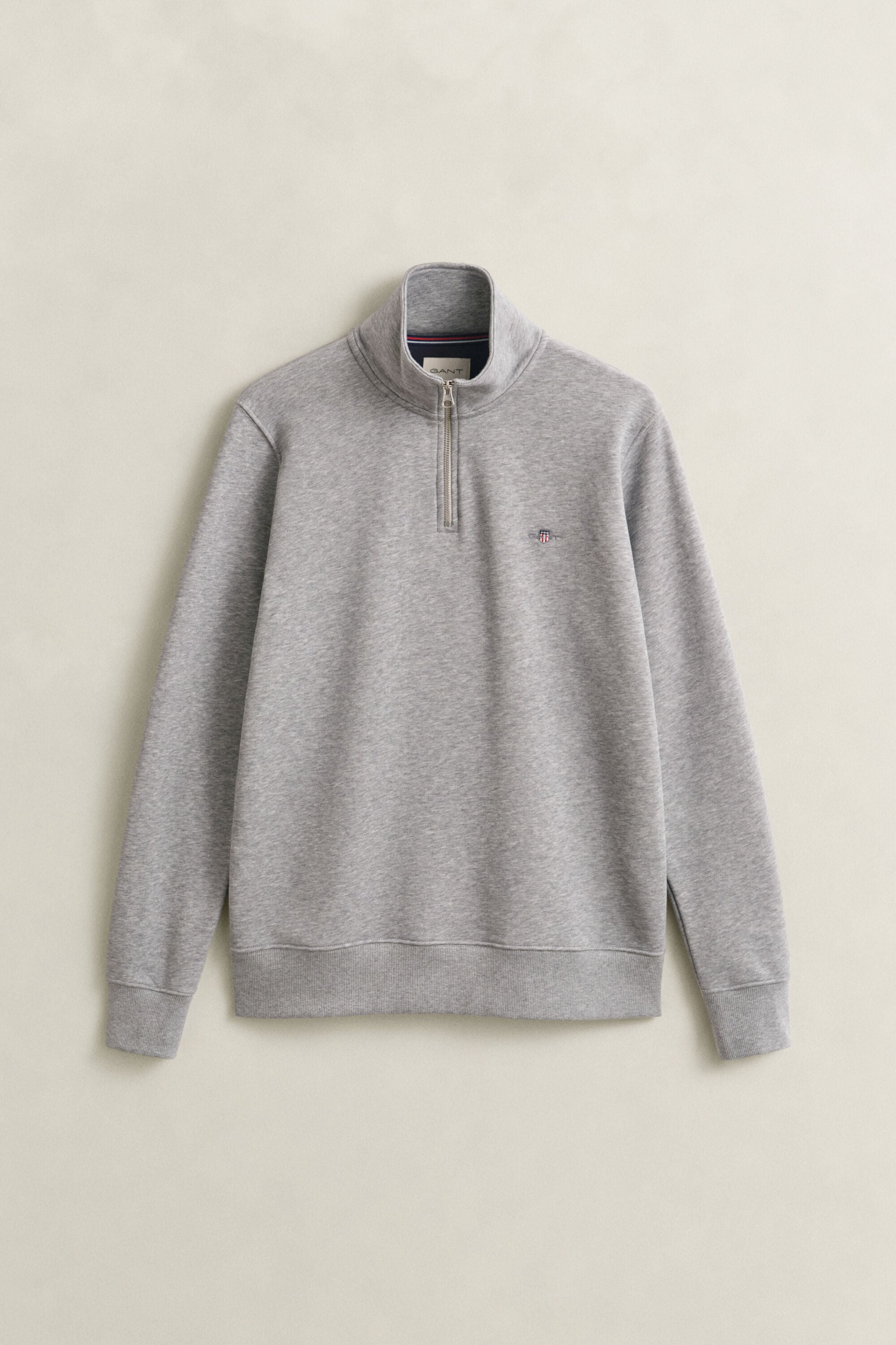 Shield sweatshirt met korte rits