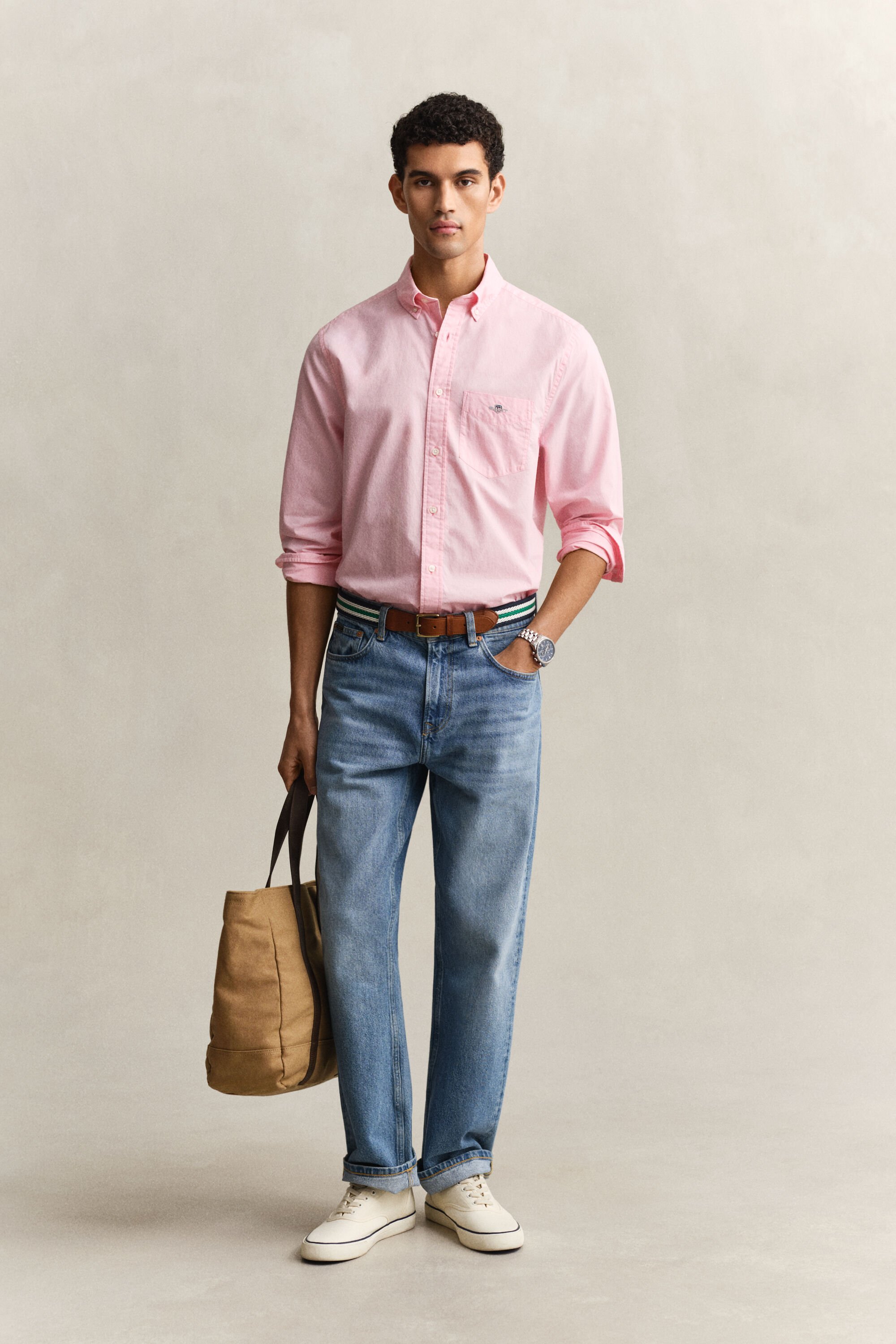 Regular Fit Classic overoverhemd van poplin