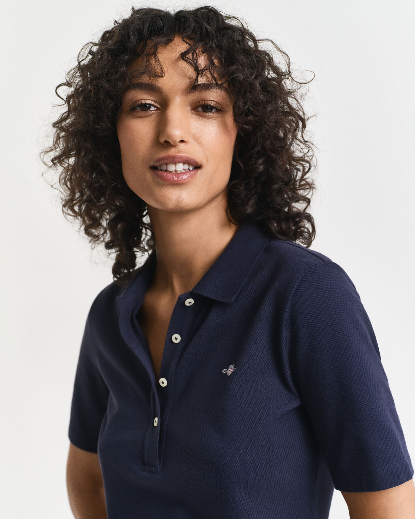 Shield piqué poloshirt