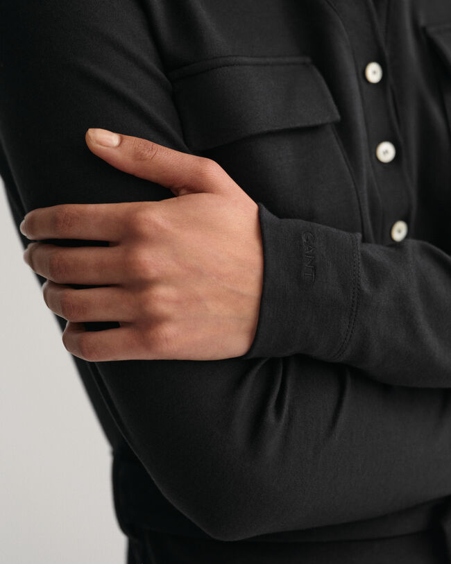 Slim Fit polojurk van jersey