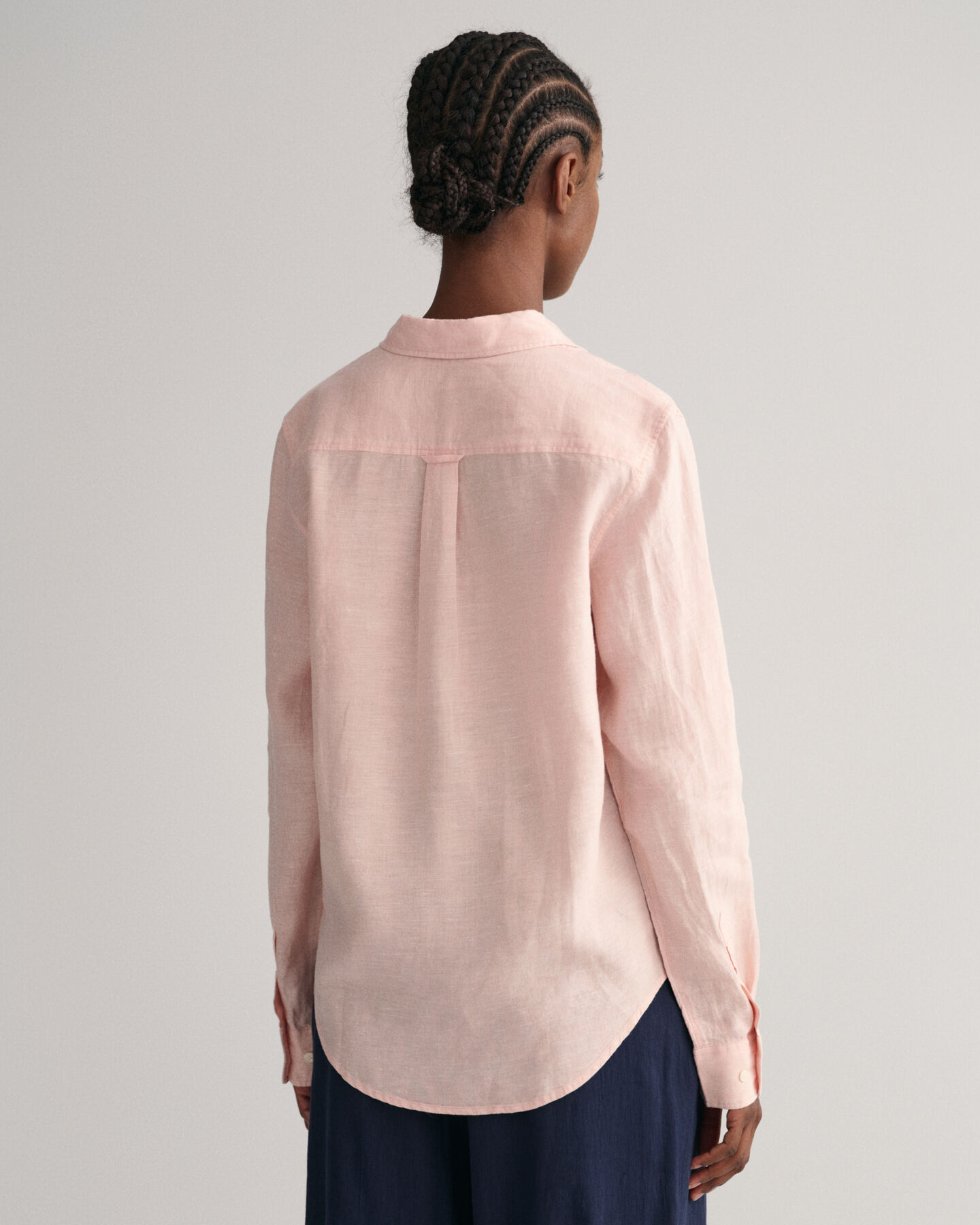 Regular Fit chambray overhemd van linnen