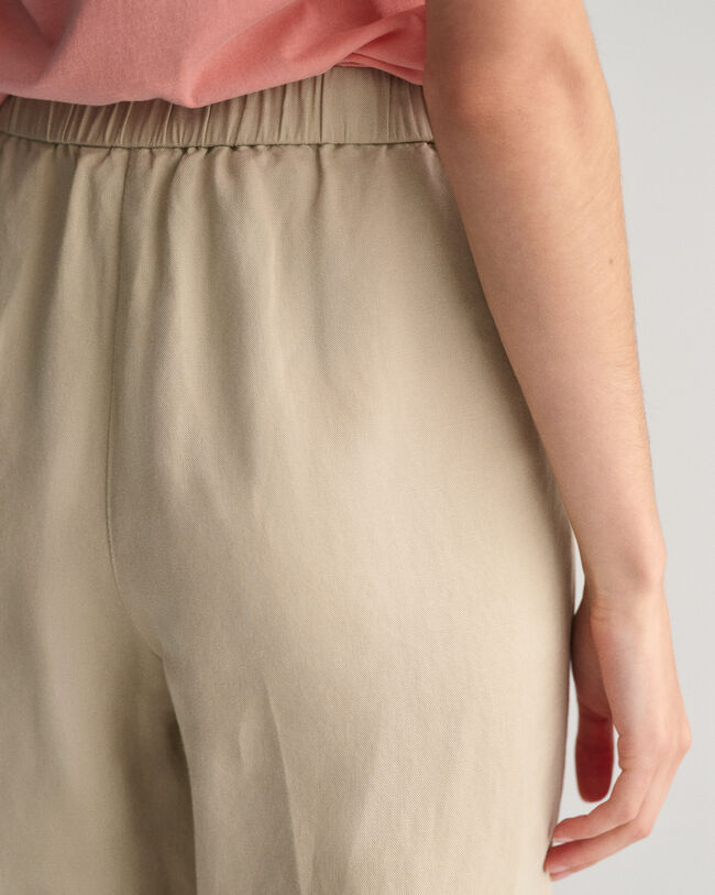 Relaxed Fit Pull-On broek van linnenmix