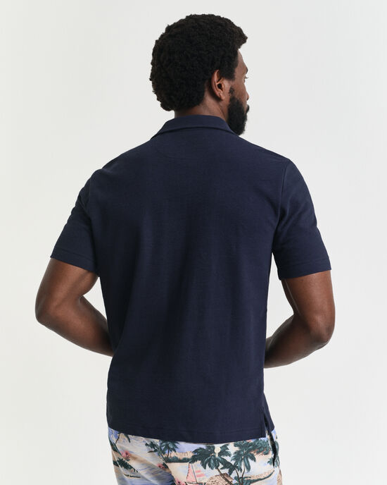 Overhemd met korte mouwen en textuur