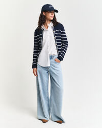 Geribd vest met Bretonse streep