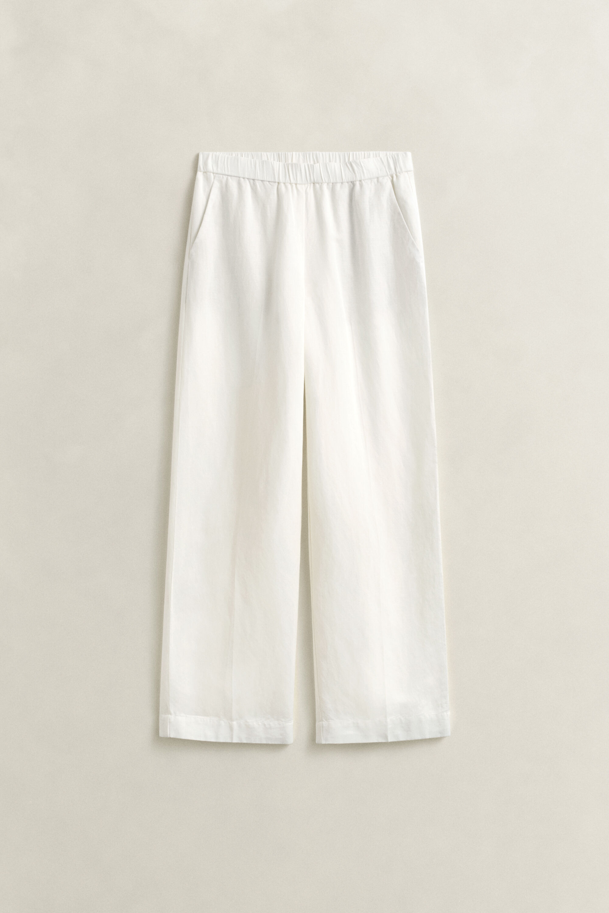 Broek van linnenmix