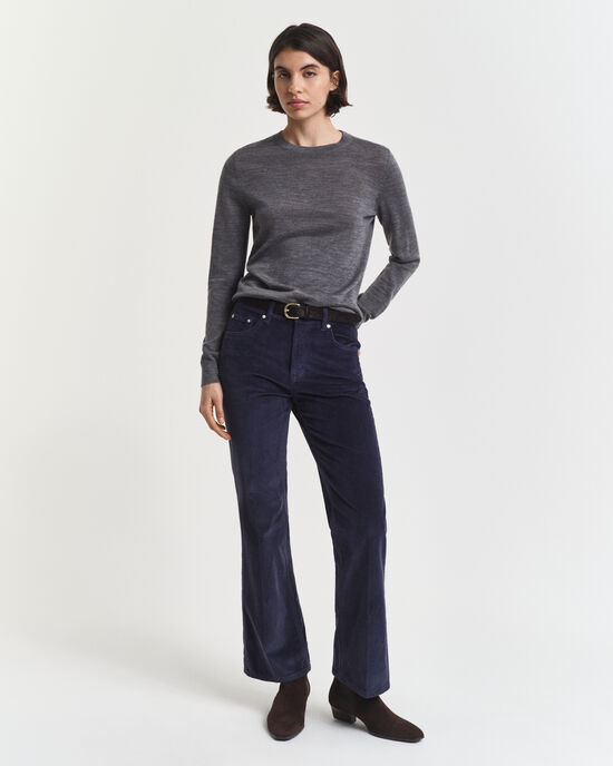 Flared corduroy jeans