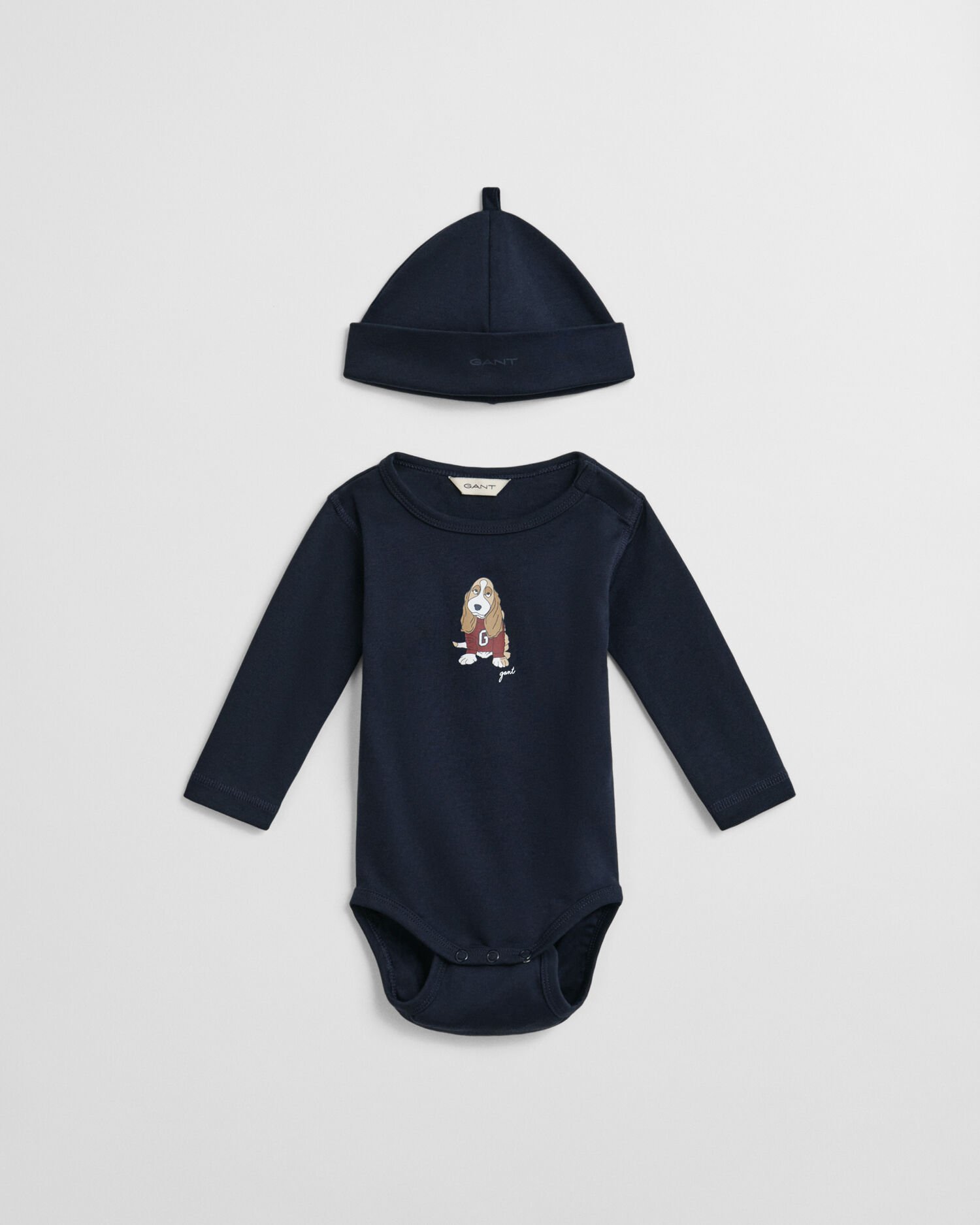 Baby rompertje & beanie met een hondenprint