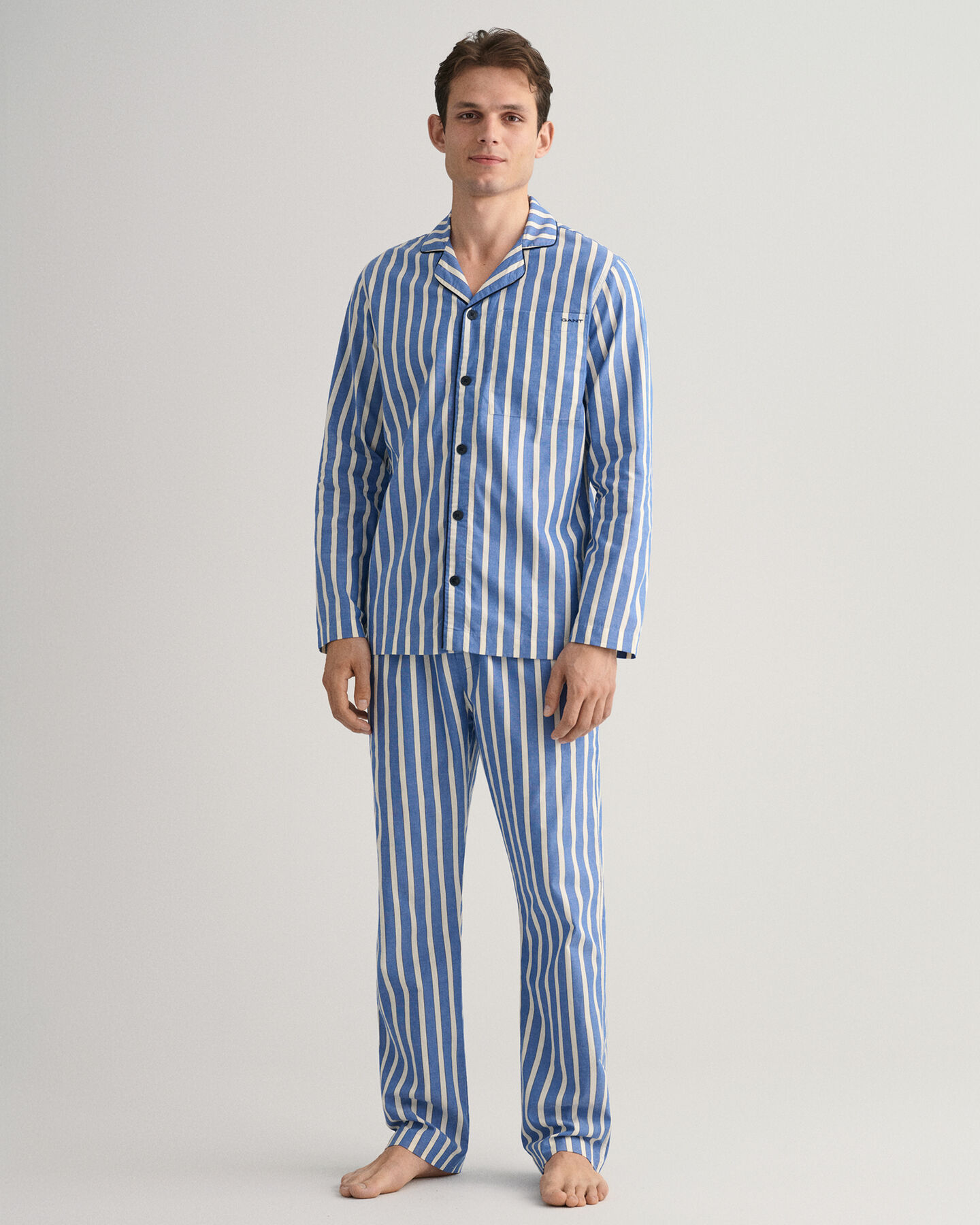 Oxford pyjamabroek met strepen