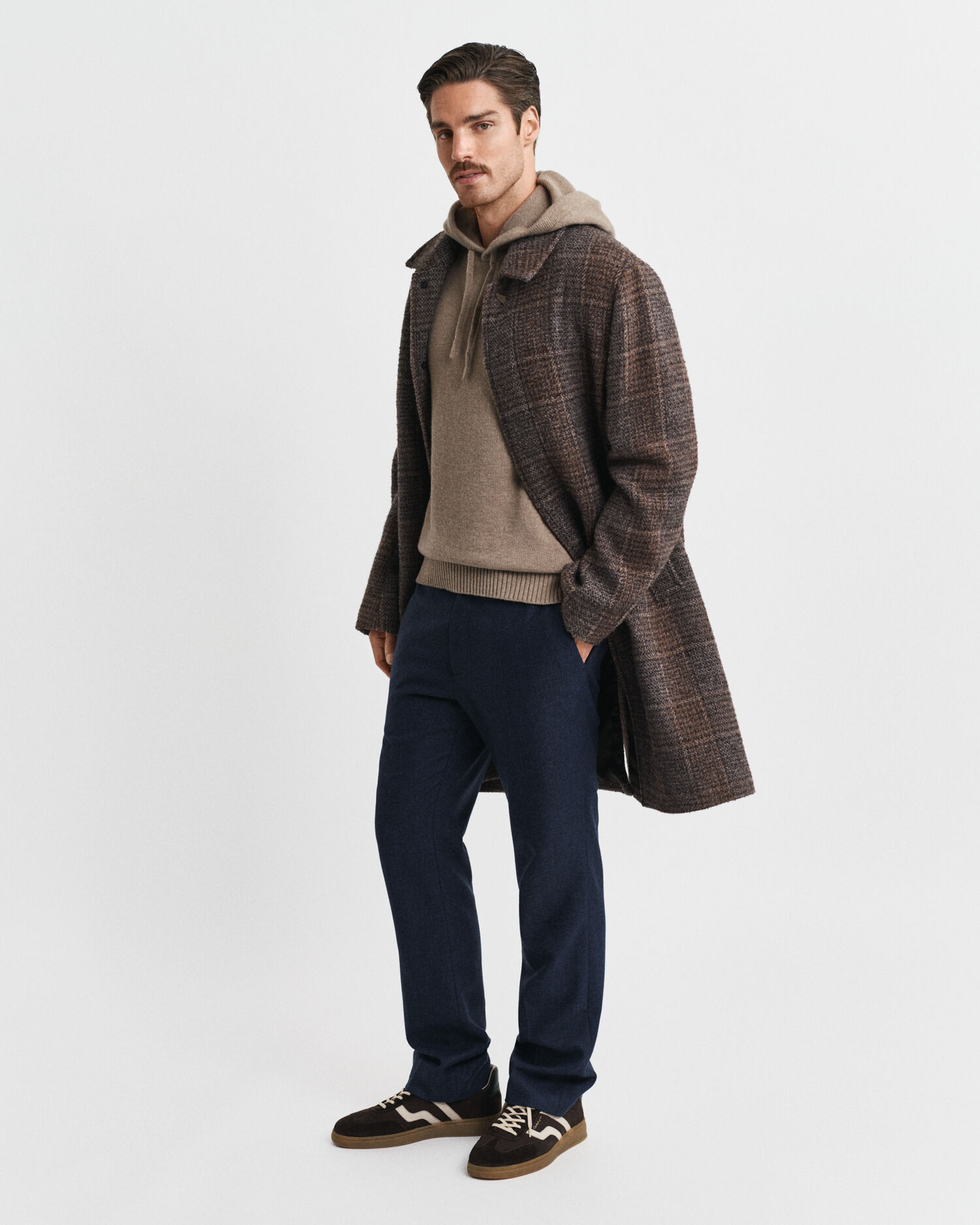 Hoodie van kasjmiermix