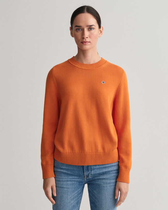 Katoenen Icon G sweater met ronde hals