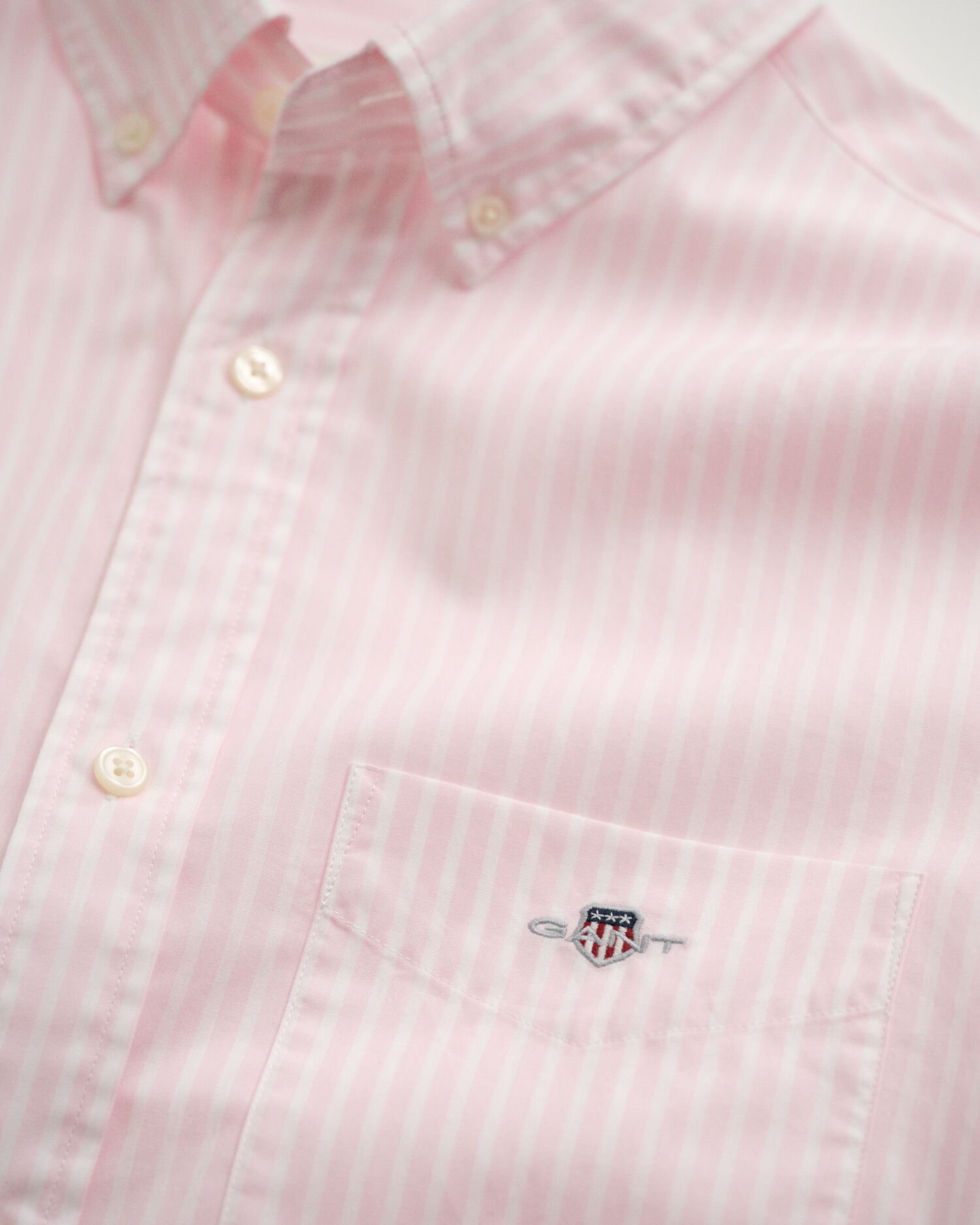 Klassiek poplin overoverhemd met strepen