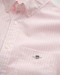 Regular Fit Classic overhemd met strepen van poplin