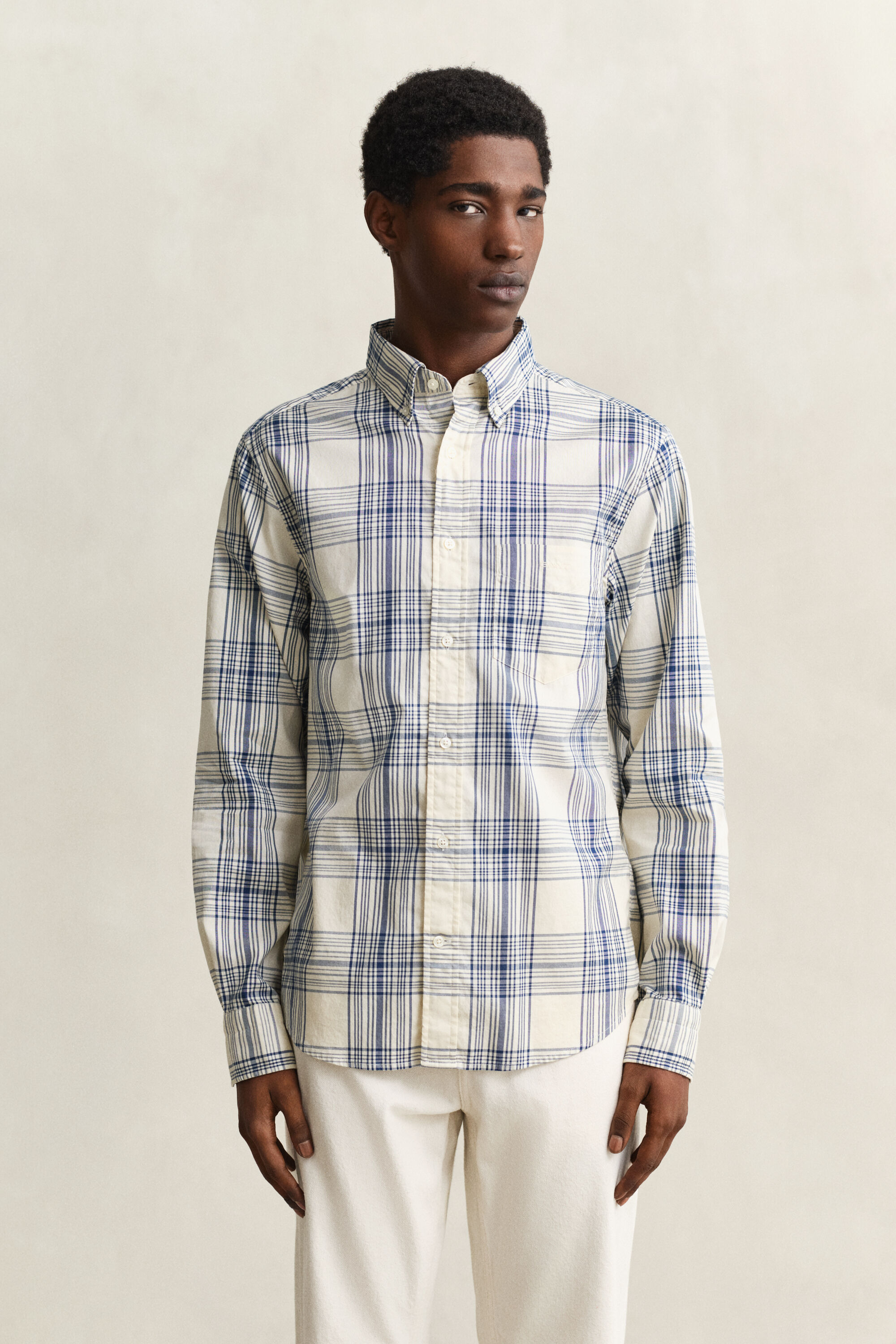 Regular Fit Dreamy geruit Oxford-overoverhemd