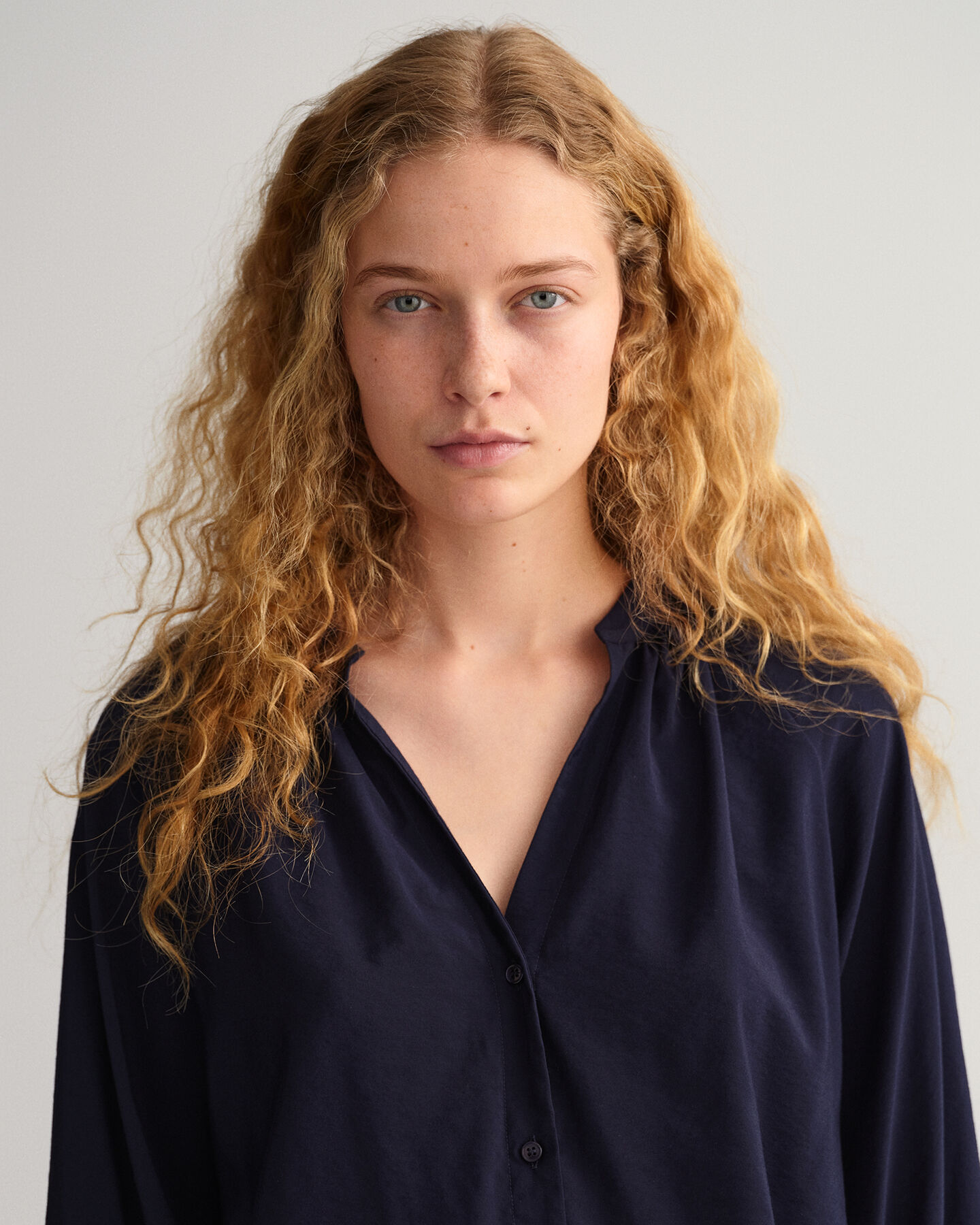 Blouse met opstaande kraag