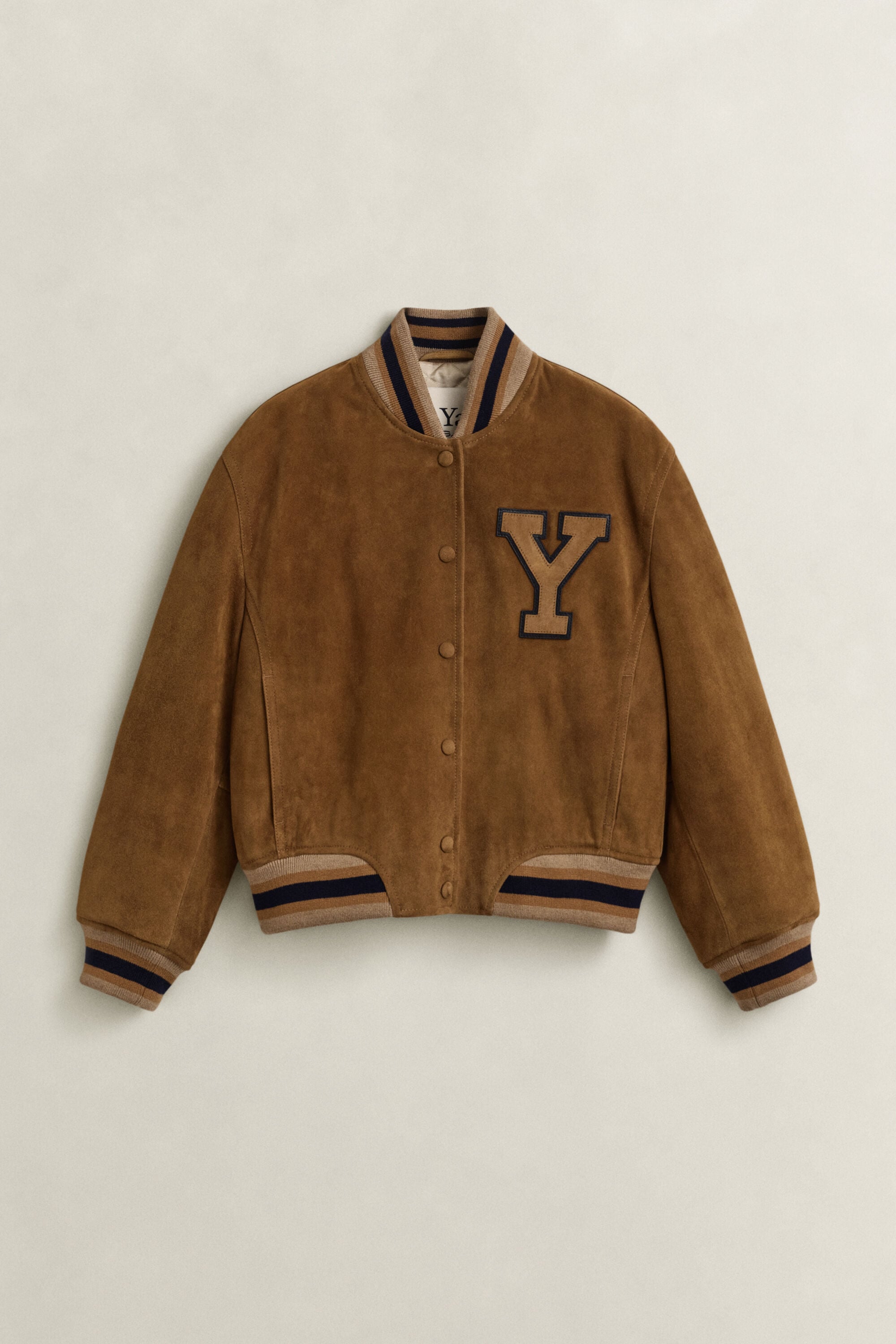 Gant x Yale Varsity Jacket van suède