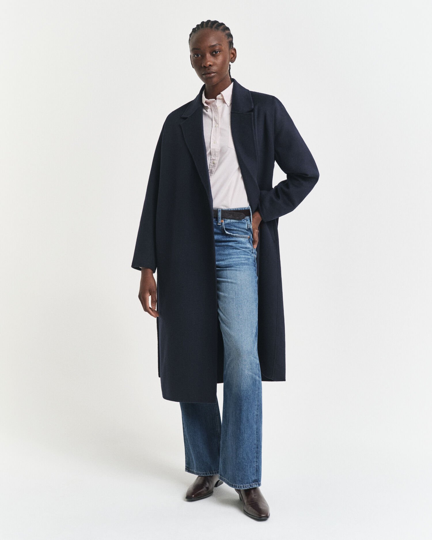 Regular Fit Classic Oxford-overoverhemd met strepen