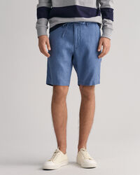 Relaxed Fit linnen short met trekkoordje