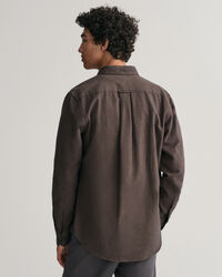 Regular Fit flanellen overhemd met visgraatmotief