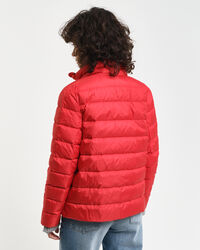 Licht donsjack met logo