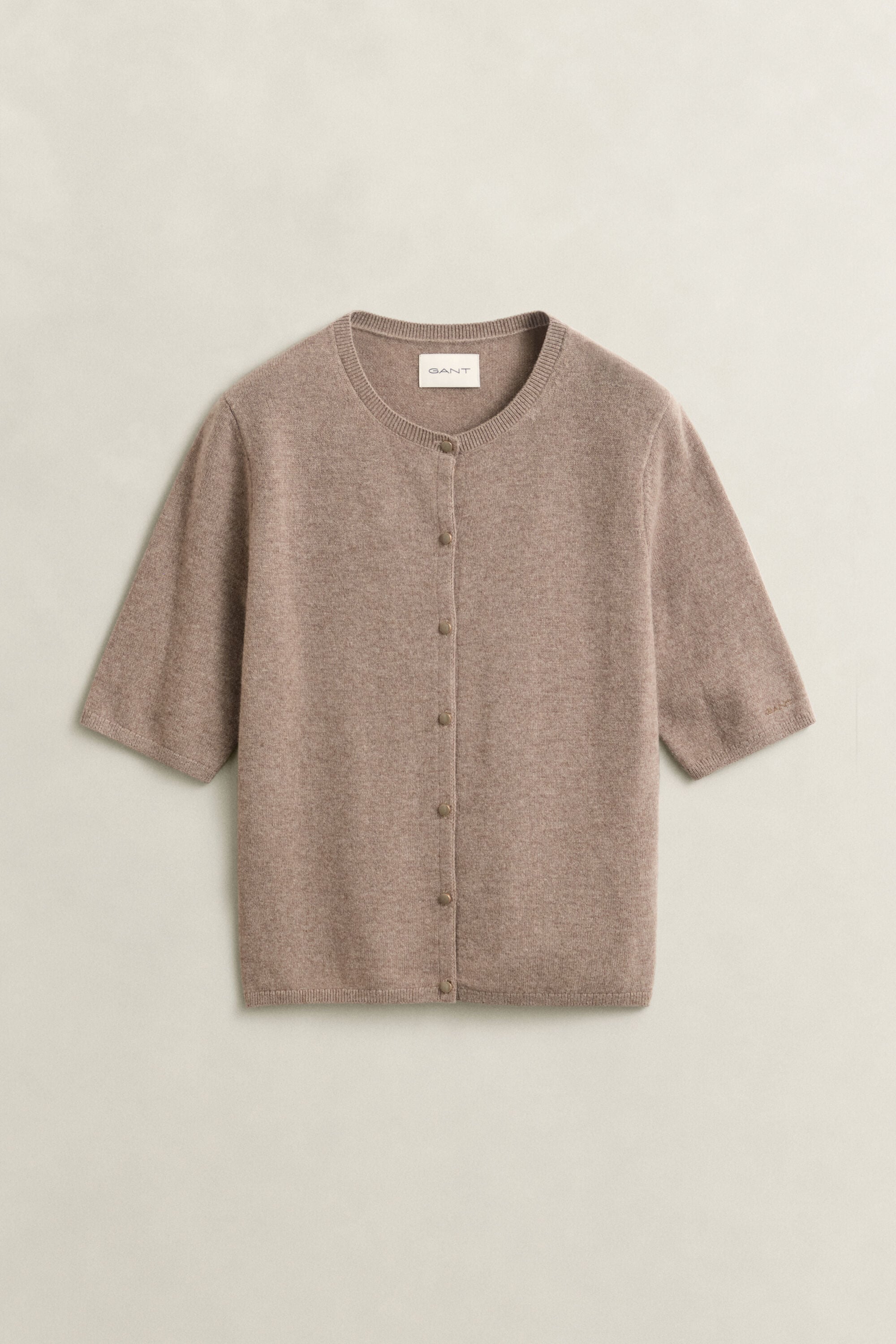 Vest met korte mouwen van kasjmiermix