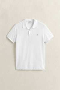 Slim Fit Shield piqu&eacute; poloshirt