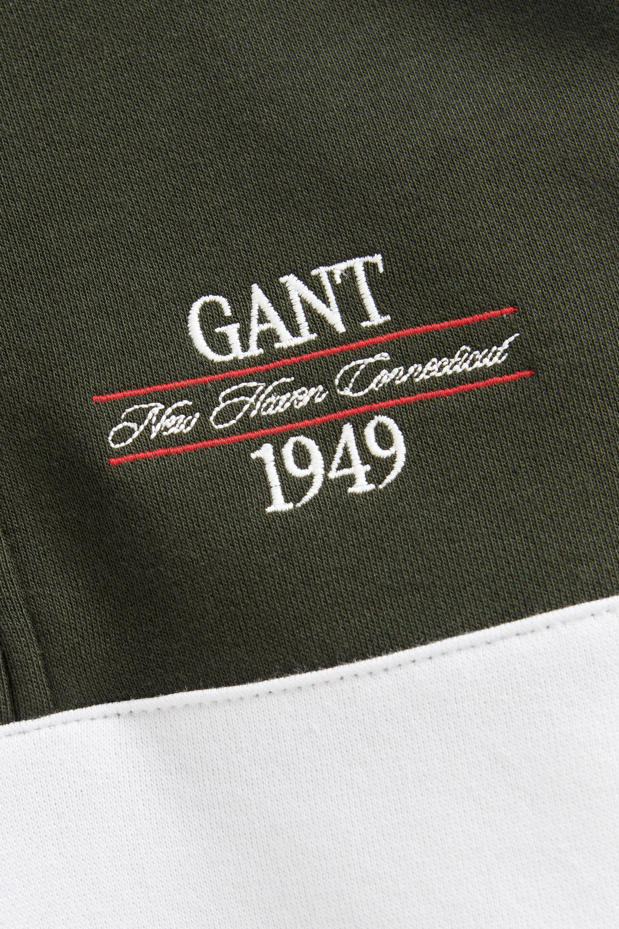 Sweatshirt met korte rits en kleurblokken voor tienerjongens