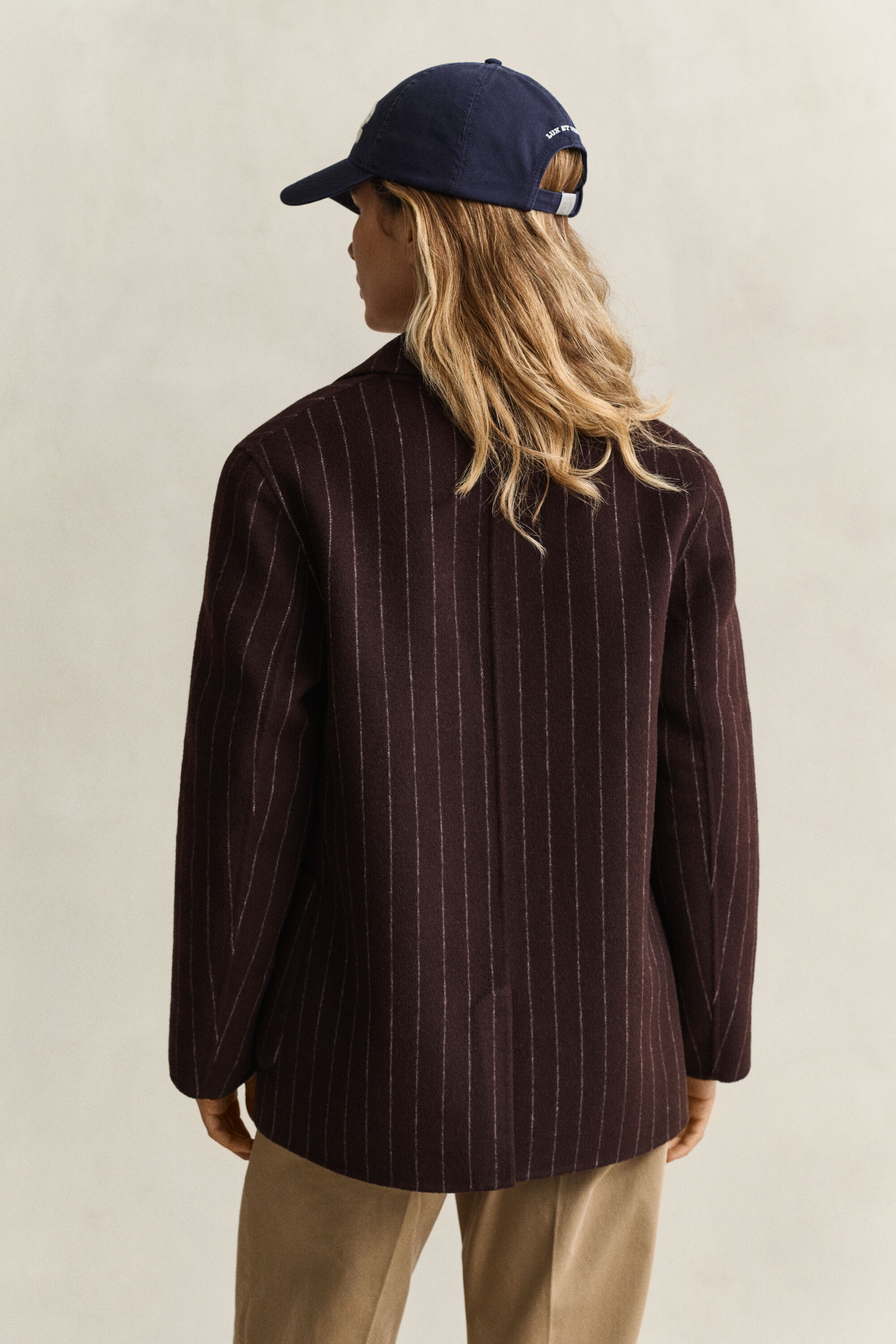 Gant x Yale handgestikte blazer met krijtstreep