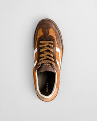 Cuzima sneakers van suède en corduroy