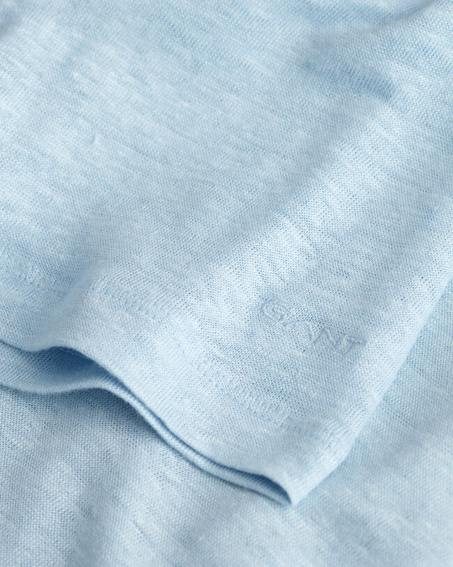 Linnen T-shirt met V-hals