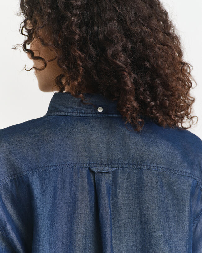 Relaxed Fit indigo overhemd