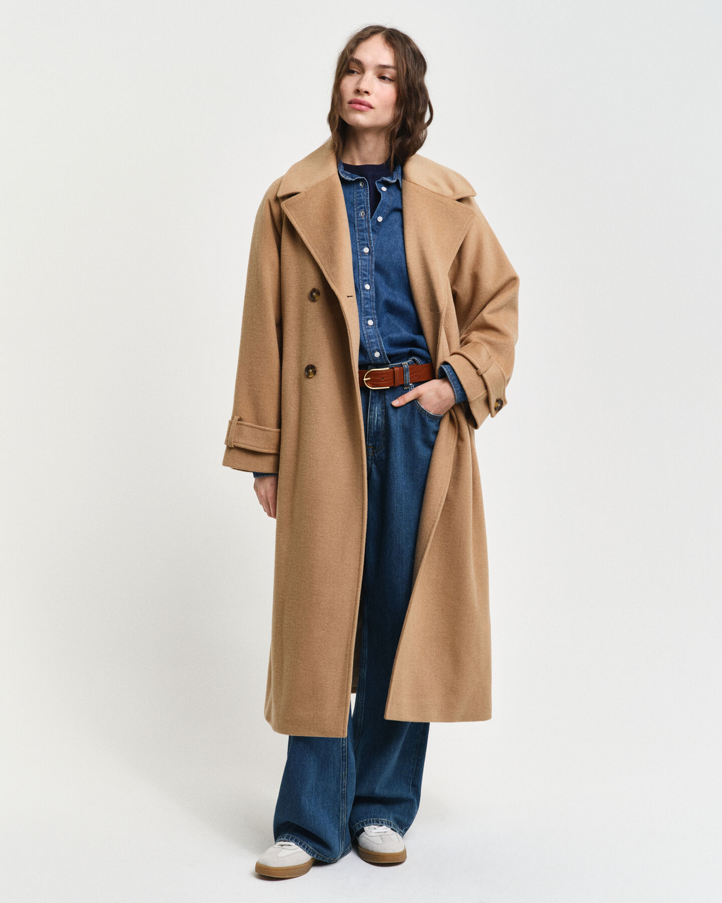 Wollen trenchcoat