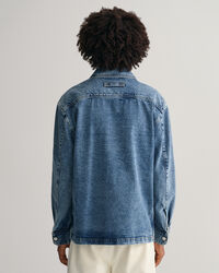 Speciaal geverfd denim overshirt