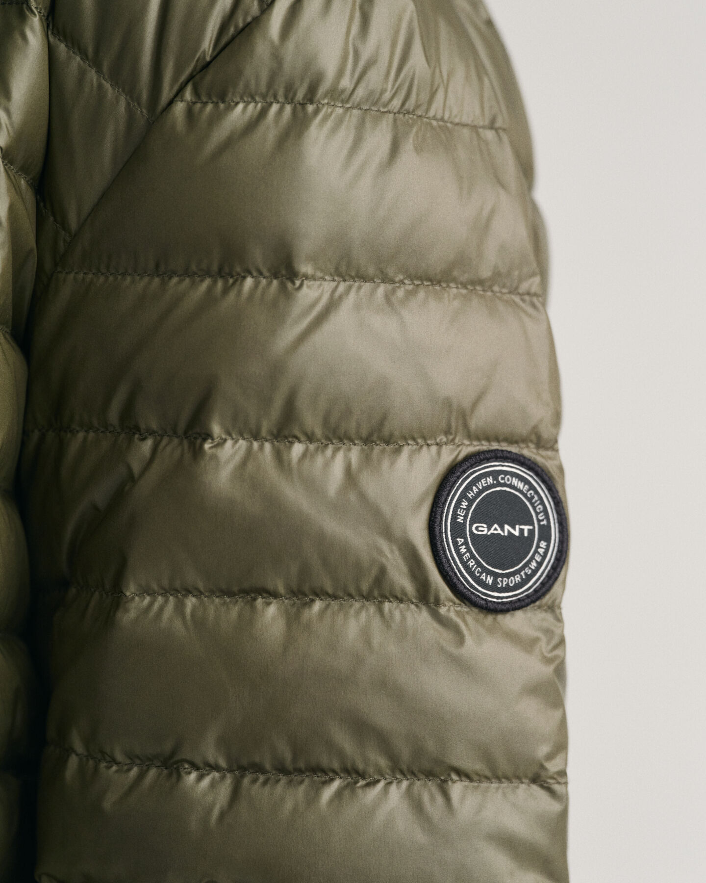 Teens glanzend lichtgewicht donsjack met wattering