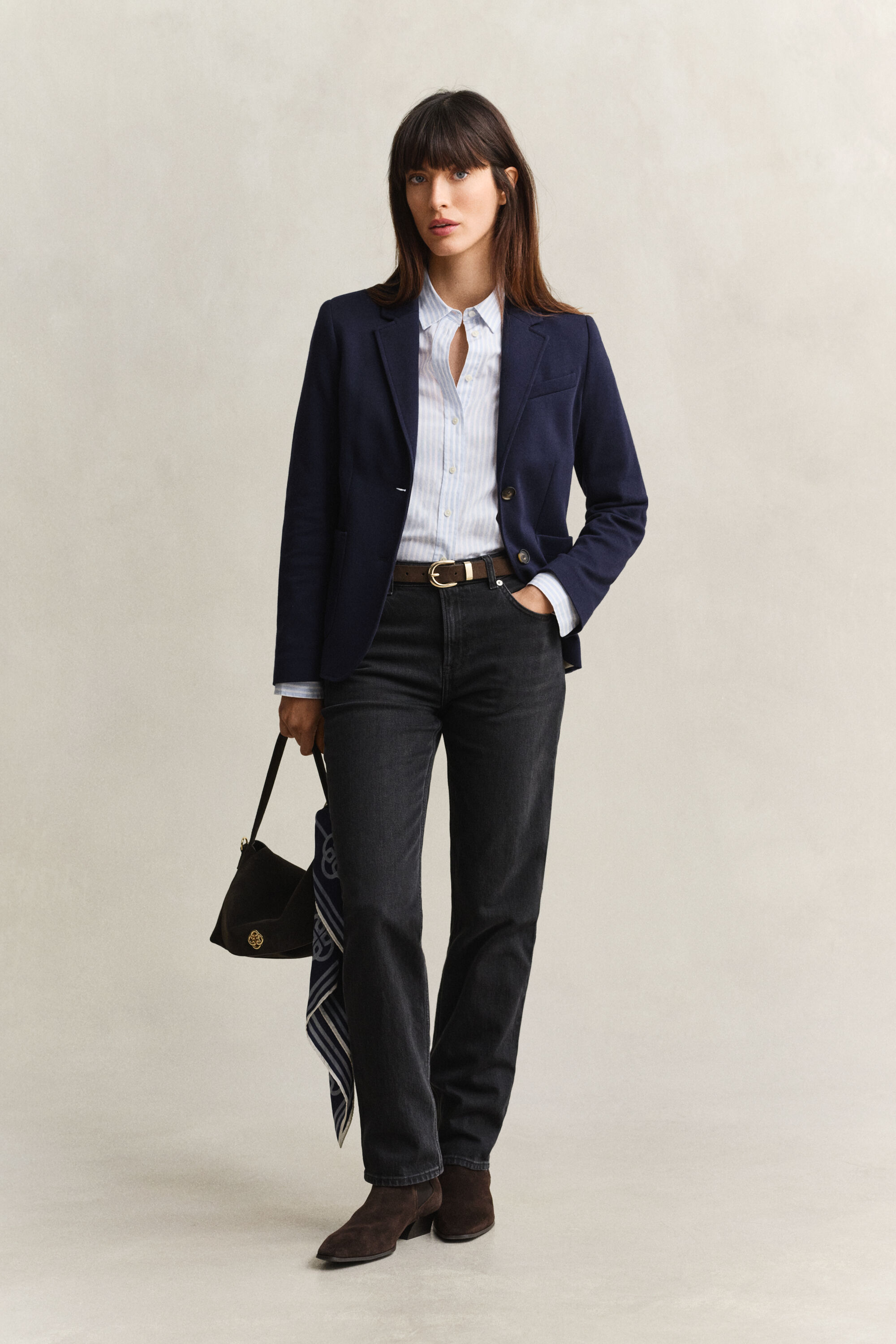 Piqué blazer