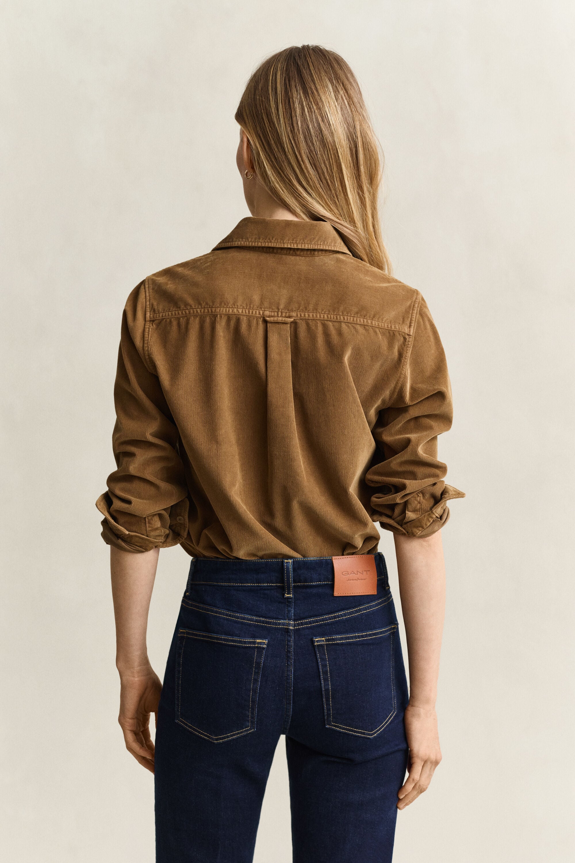 Regular corduroy overhemd
