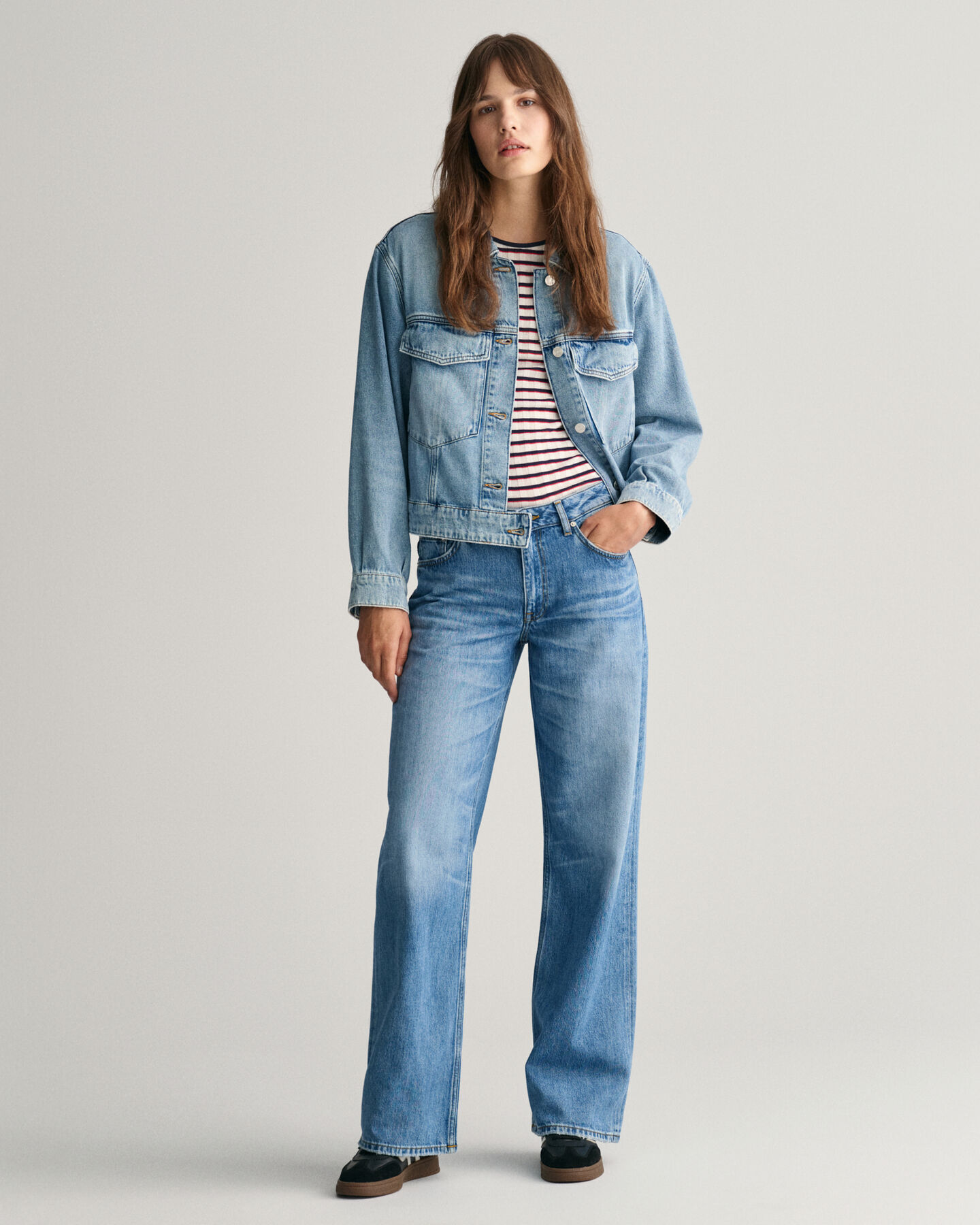 Ribshirt met strepen