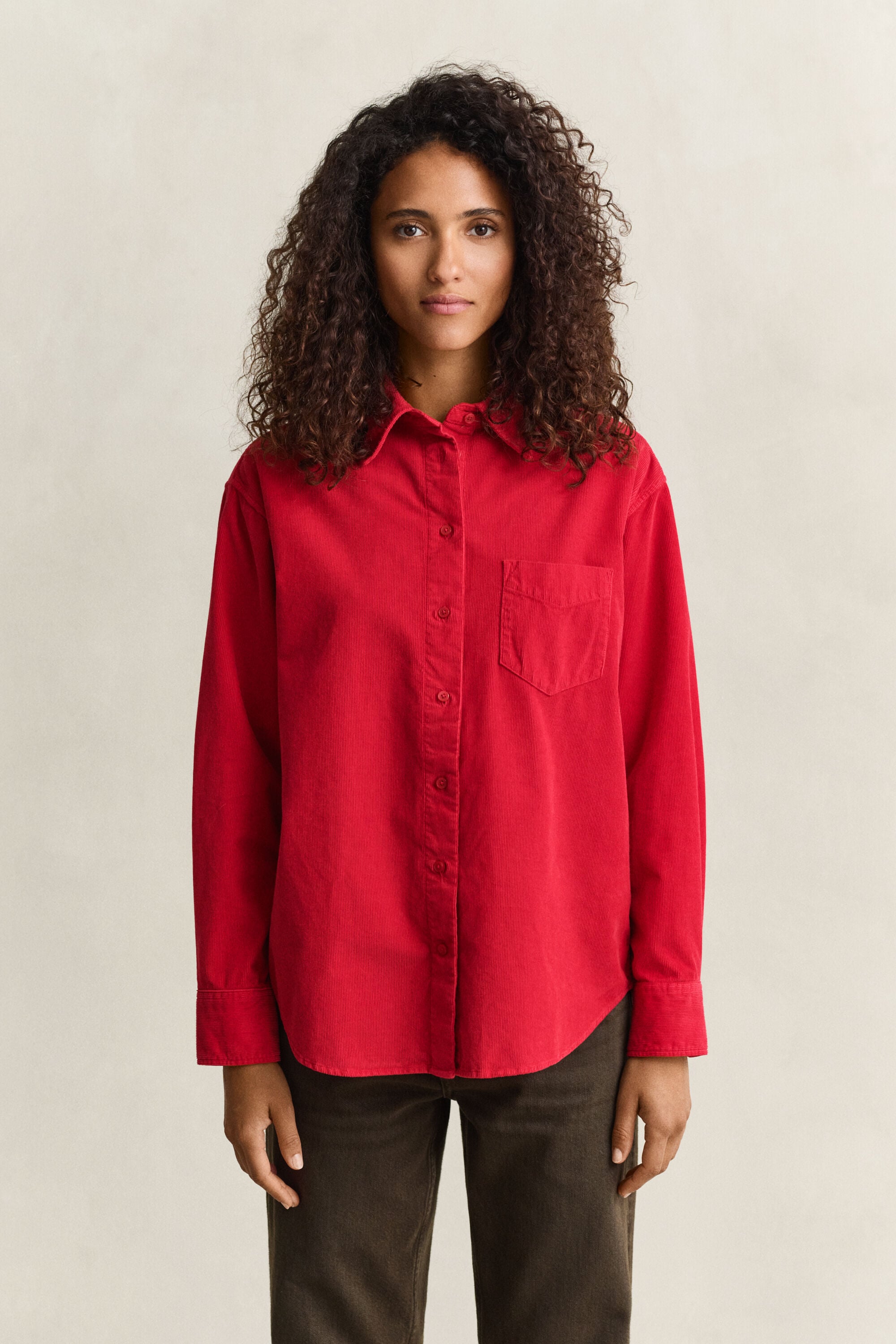Relaxed corduroy overhemd