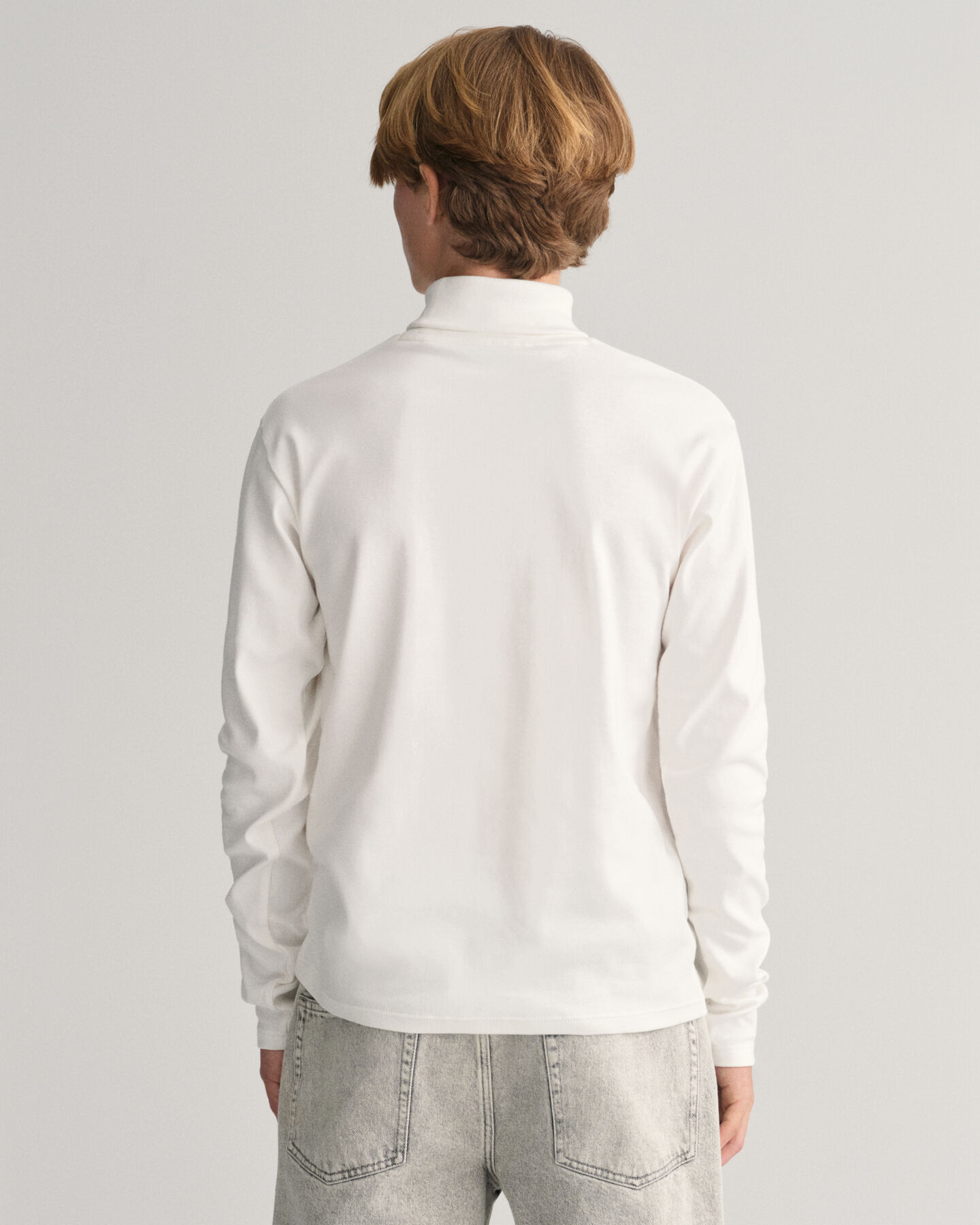 Teens Shield top met col en lange mouwen