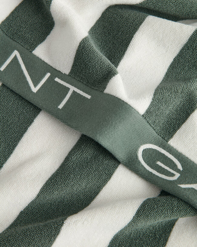 Strandlaken met blokstreep