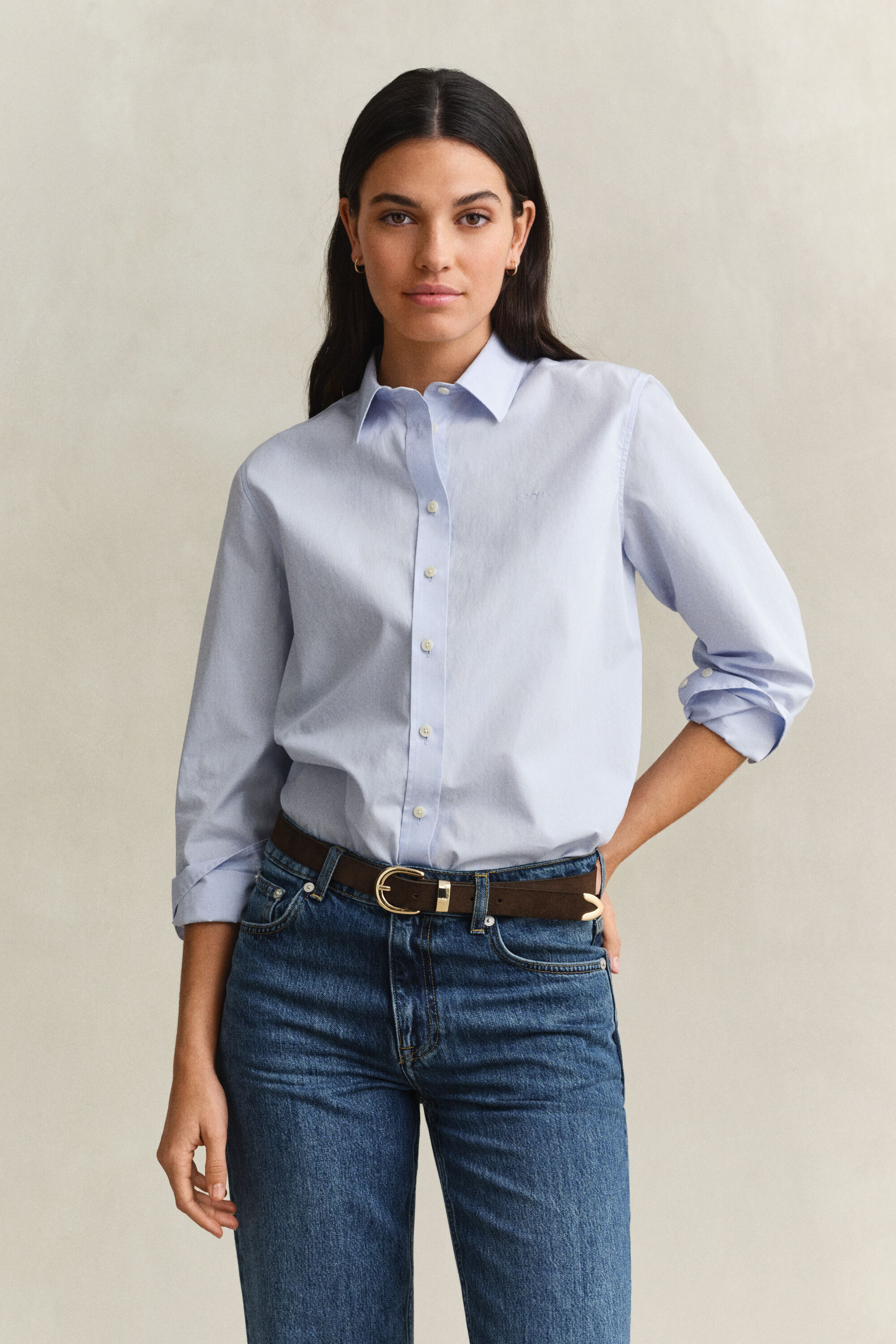 Regular Fit Classic overhemd van poplin
