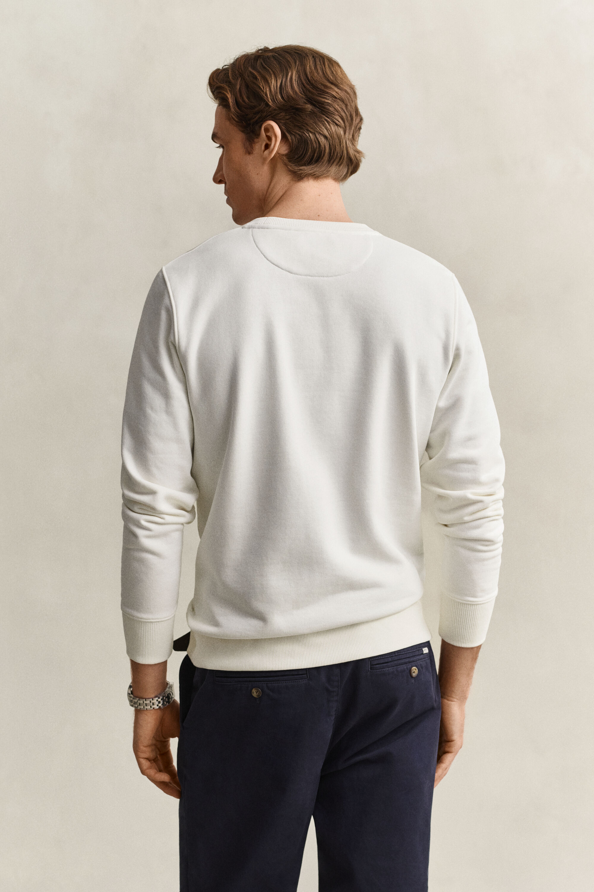 Shield sweatshirt met ronde hals