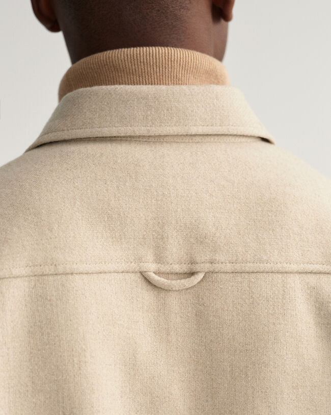 Overshirt van wolmix