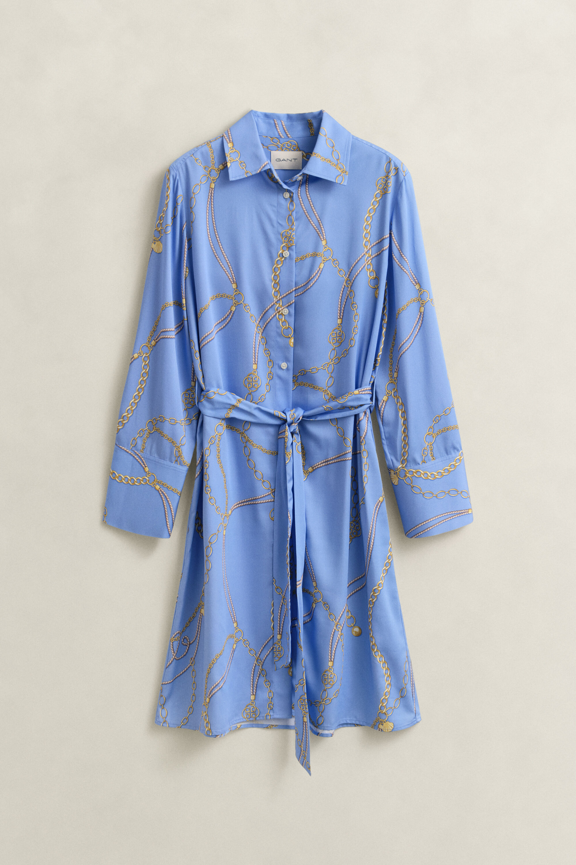 Overoverhemdjurk met ceintuur