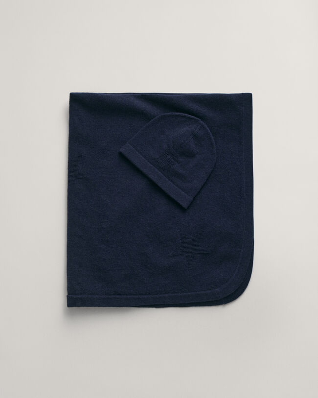 Baby cadeauset met dekentje en mutsje