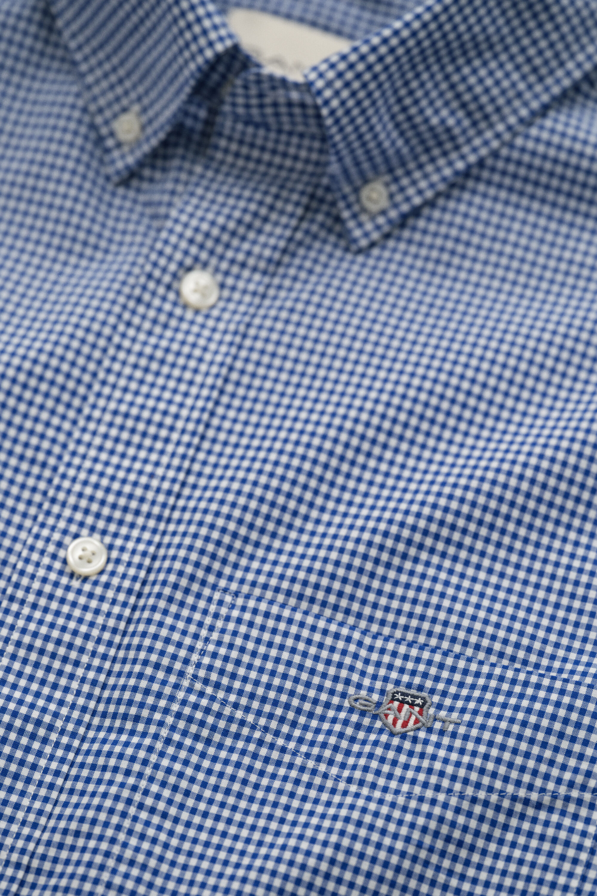Klassiek poplin overhemd met Gingham-ruitje