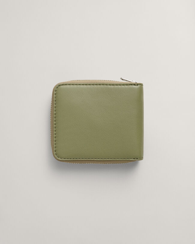 Leren portemonnee met rits