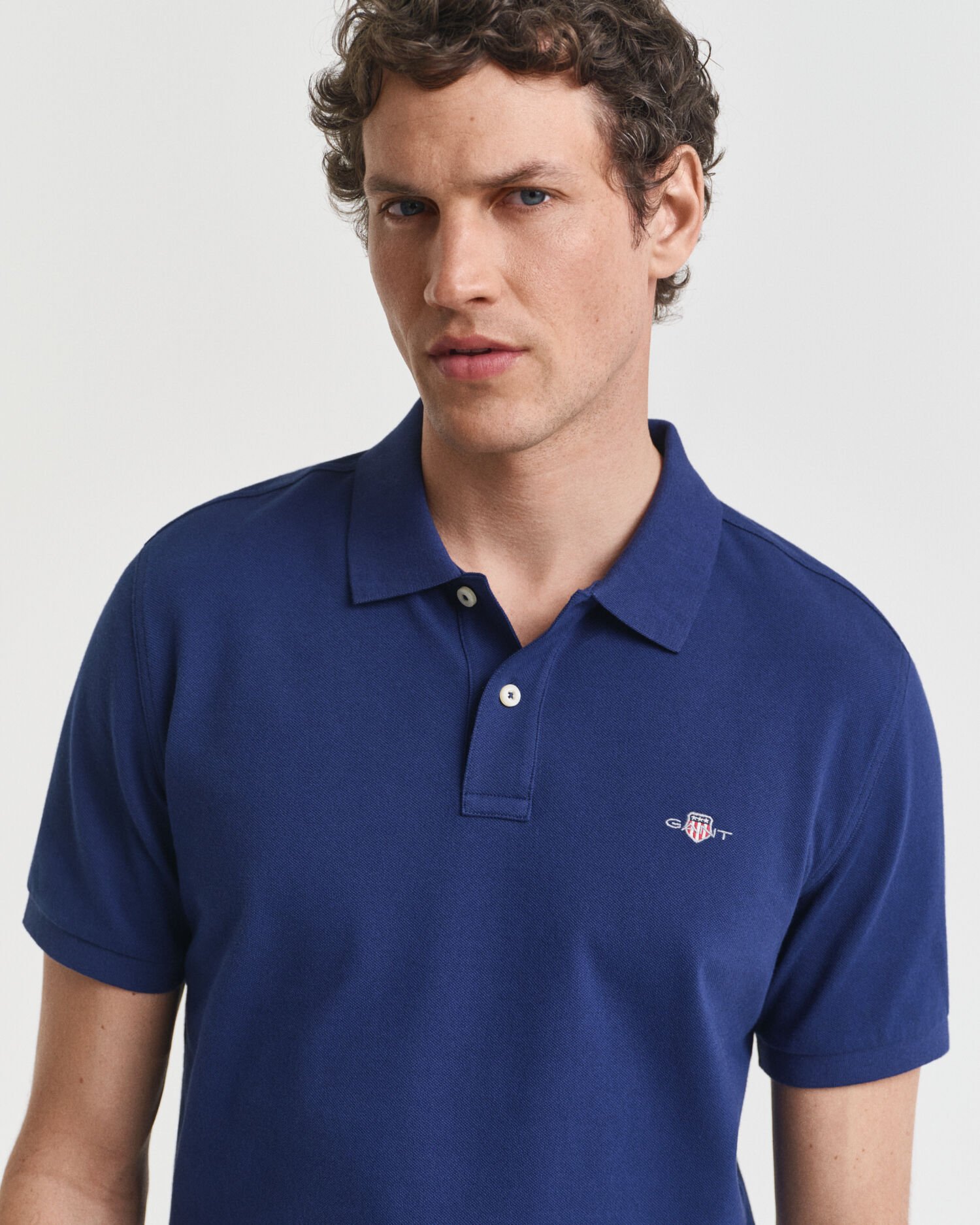 Regular Fit Shield piqué poloshirt